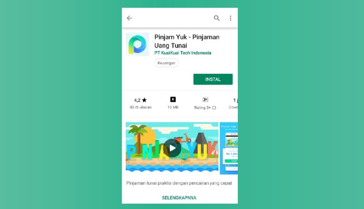 Install aplikasi Pinjam Yuk via Play Store