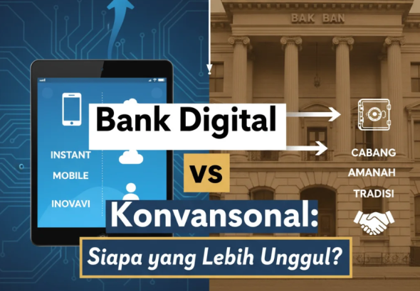Pemilik UMKM sedang menggunakan aplikasi pinjaman online di smartphone untuk mengembangkan usahanya